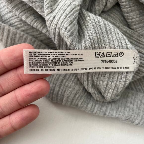 Anthropologie NWT Daily Practice Turtleneck Side-Slit Ribbed Sweater Dress Large - Picture 11 of 12